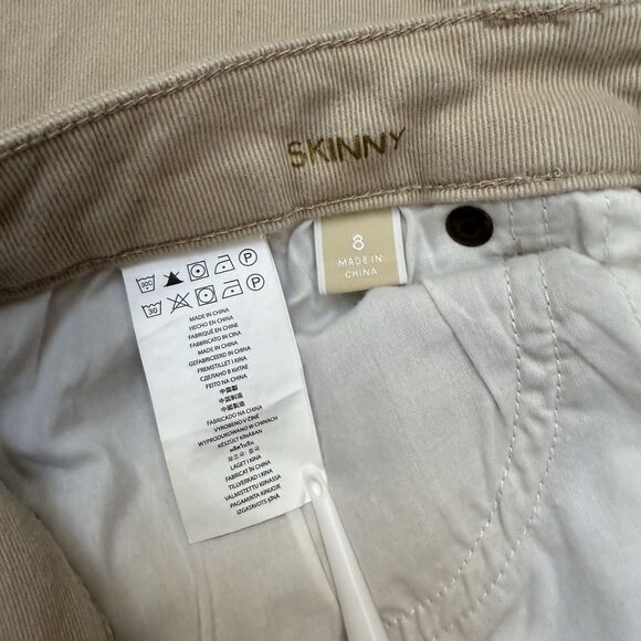 Michael Kors Jeans Women's Size 8 Khaki Denim Skinny Jeans Mid-Rise Stretch - Picture 3 of 8